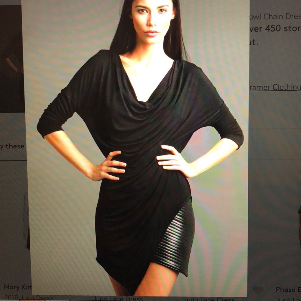 Black HOT Leather Dress